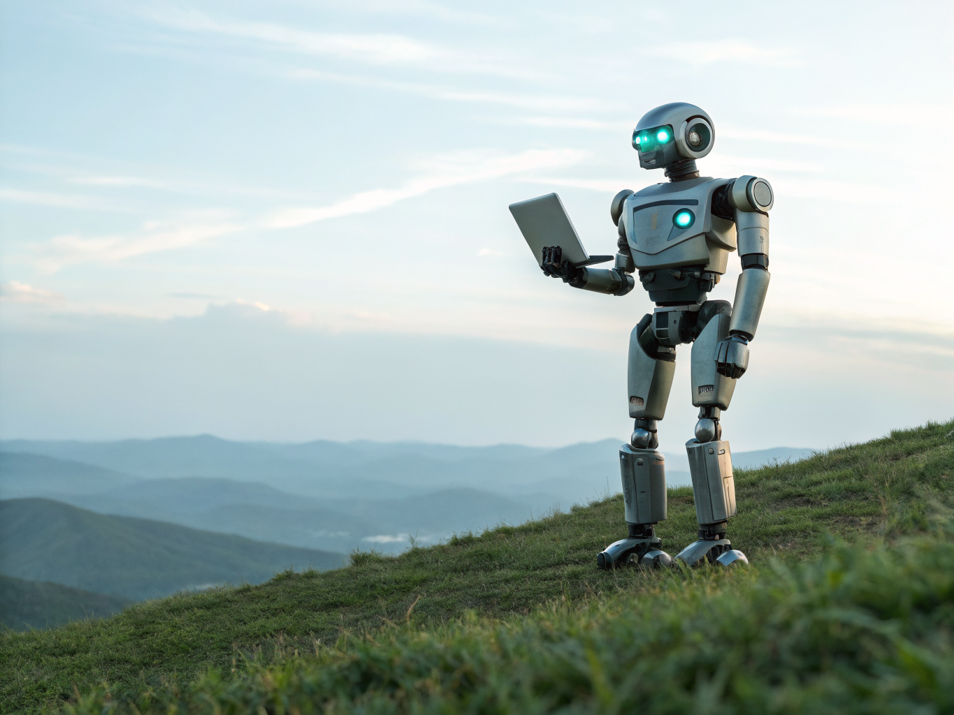 Hercules AI Robot Illustration